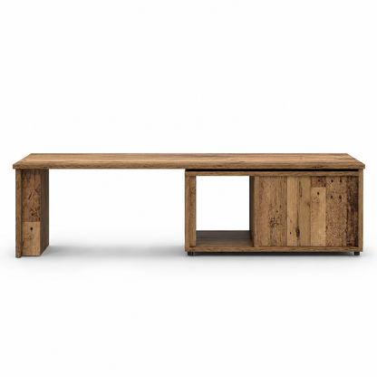 Table basse en bois vielli Alrik