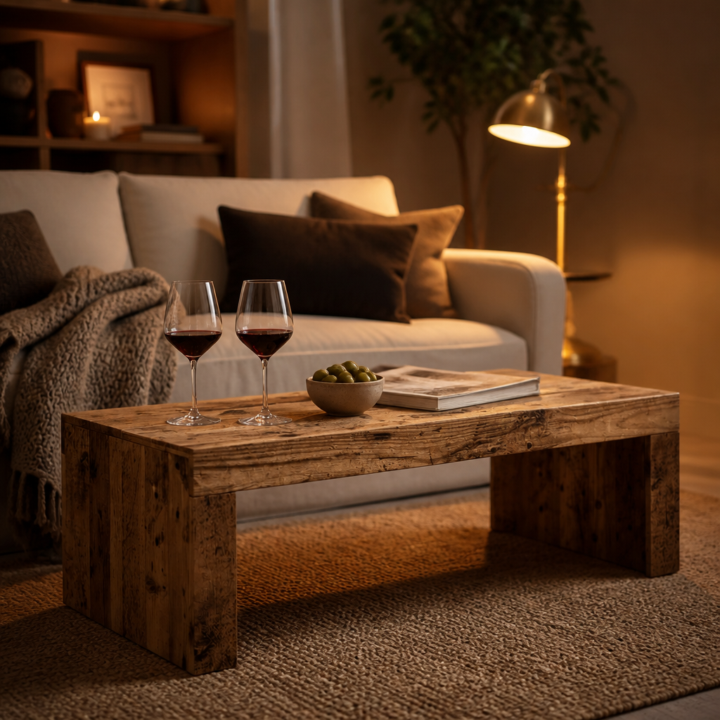 Table Basse  en bois Vintage Rico