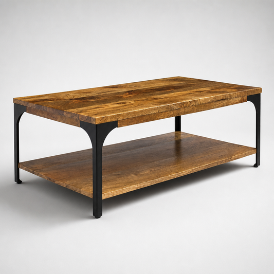 Table basse en bois massif Hudson