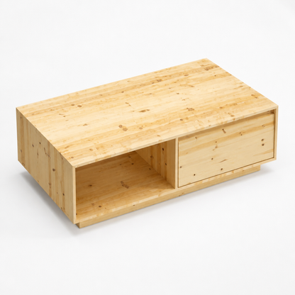 Table basse en bois massif Solvane