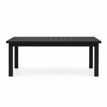 Table basse aluminium noire