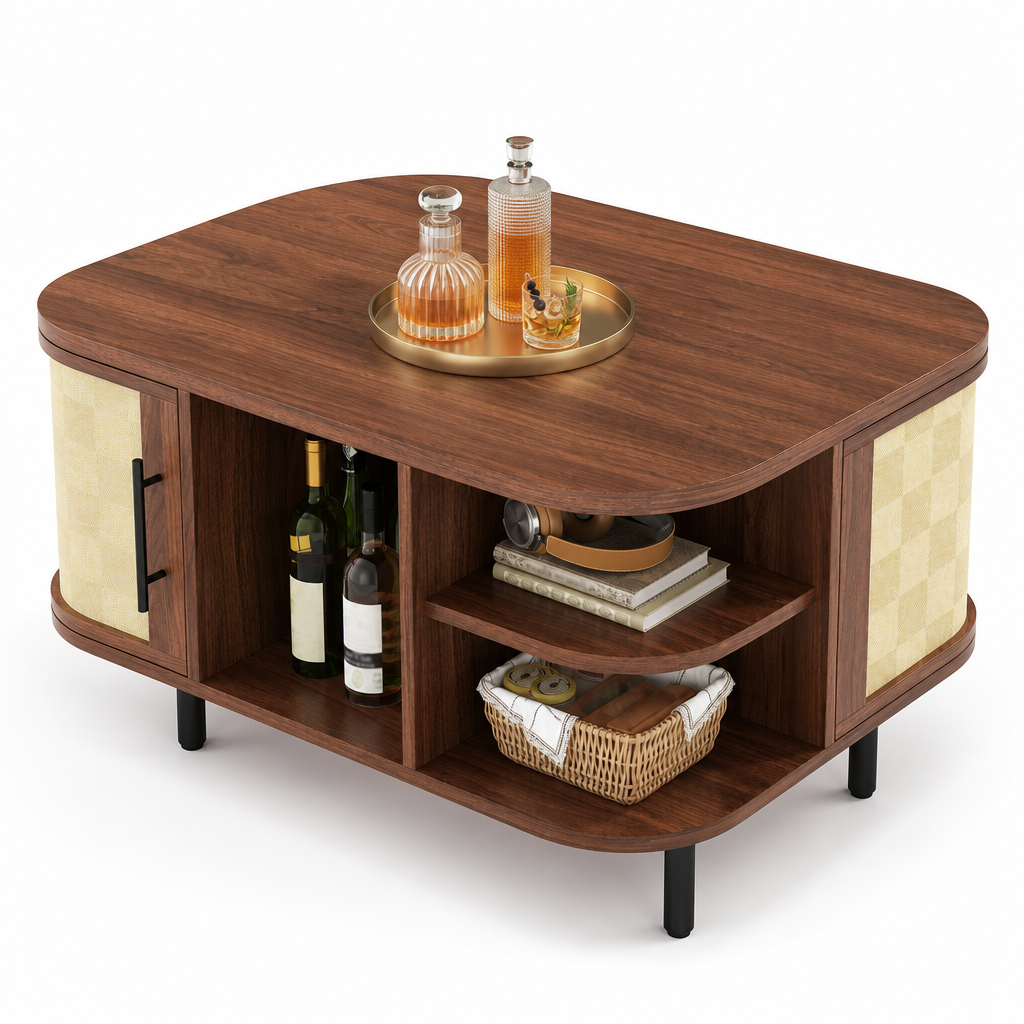 Table basse style japanti Solaro