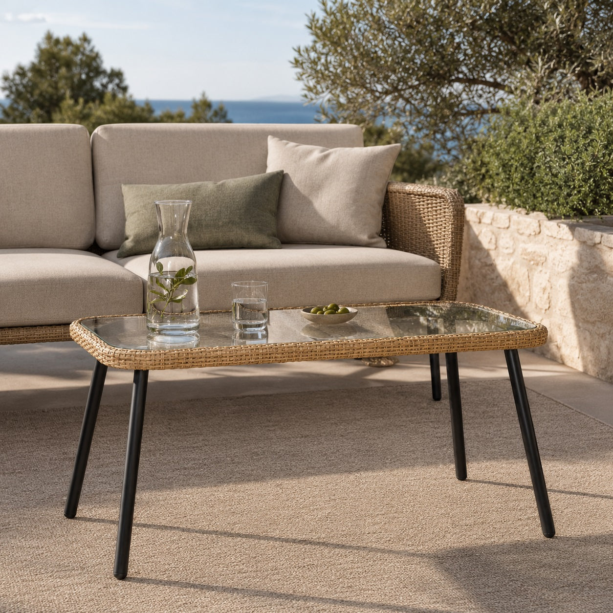 Table basse extérieure Nevara